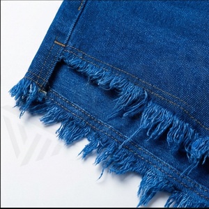 Shorts en jean tendance à bords effilochés pour femme – Élégants, décontractés, couleur personnalisable, taille haute, bas de tenue streetwear pour femme - Product Image 6