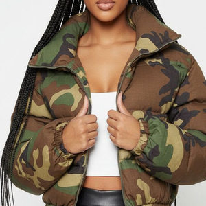 Custom <b>Women</b>’s Winter <b>Camo</b> Puffer <b>Jacket</b> Premium Casual Wear For <b>Women's</b> Windproof Zipper Closure Side Pockets <b>Womens</b> <b>Jackets</b> - Product Image 5