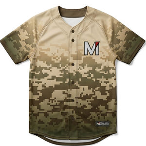 Uniformes de Béisbol Personalizados por Sublimación al por Mayor, Conjuntos para Equipos, Tela Transpirable y Ligera, Equipamiento de Béisbol con Botones Completos - Product Image 1