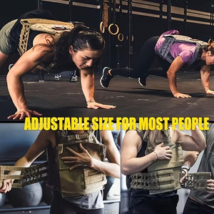 Gilet lesté réglable haute performance pour les entraînements de CrossFit, de force et d'endurance, avec rembourrage respirant et design découpé au laser - Product Image 5