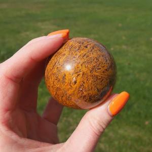 Sphère de jaspe naturel Mariyam, boule de cristal, jaspe calligraphié, pierre de guérison polie pour la méditation Reiki, décoration, vente en gros - Product Image 3