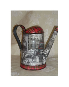 Lata de agua galvanizada esmaltada bellamente detallada, perfecta para agregar color a bodas al aire libre, para el hogar Decoración rústica, espacios de jardinería - Product Image 4