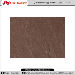 Dalles de pierre naturelle en grès chocolat indien pour la construction et les applications décoratives - Product Image 6