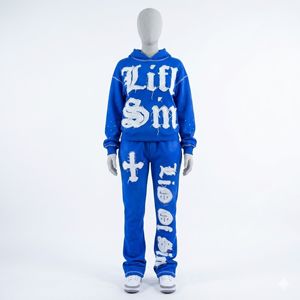 2026 Custom Designer Logo Clothing Tracksuit 2 Piece Hoodie and Jogger Flared <b>Set</b> Men Adults Customizable Casual Sweatsuits <b>Set</b> - Product Image 6