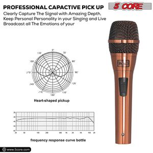 ไมโครโฟนนีโอดีเมียมแบบไดนามิกมืออาชีพสำหรับร้องเพลงคาราโอเกะคาริโอไดนามิกมือถือทิศทางเดียว - Product Image 6