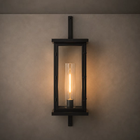 Lanterne solaire LED vintage de haute qualité pour jardin, applique murale extérieure durable, éclairage extérieur