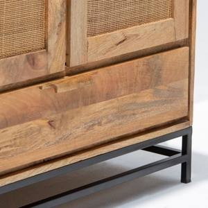 ตู้เสื้อผ้าประตูหวายแวนดานา ออเรโอ เซียร์รา พร้อมลิ้นชักหนึ่งช่อง ดีไซน์เก็บของทันสมัยแบบสานธรรมชาติ - Product Image 4