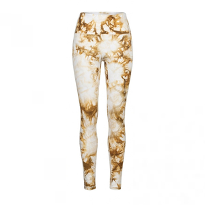Leggings de yoga taille haute pour femme avec logo personnalisé, imprimé marbré, anti-transparence, pour la gym et l'entraînement - Product Image 1
