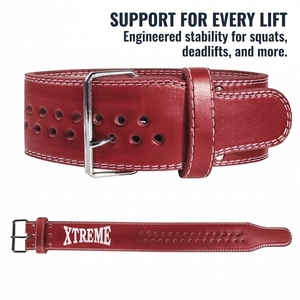 Ceinture de musculation en cuir personnalisée avec boucle à double ardillon, ceinture de powerlifting sur mesure, articles de sport robustes, ceinture en cuir de qualité supérieure - Product Image 3
