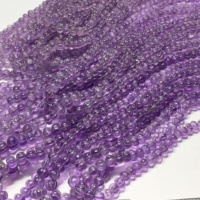Perles de pierre précieuse d'améthyste naturelle certifiées IGI, de haute qualité, sculptées à la main en forme de melon, violettes, en vrac, sur cordon, tailles personnalisables, non montées