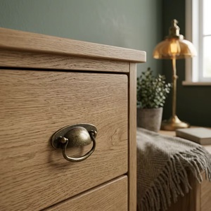 Poignée de tiroir ovale industrielle en fonte traditionnelle pour armoire, cuisine, salon, meubles - Durable - Product Image 5