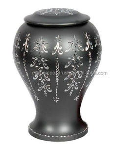 Urna funeraria de cremación para adultos con tema texturizado elegante para cenizas humanas completamente hecha a mano decorativa de alta calidad - Product Image 4