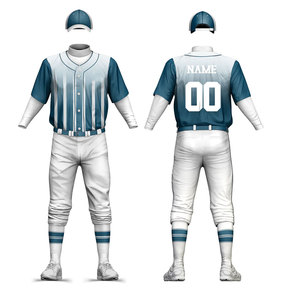 Uniforme de baseball pour hommes, coupe classique, design personnalisé, couleur unie, prix de gros, 100% polyester, short de sport de haute qualité - Product Image 3