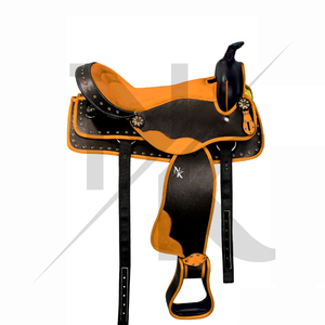 Silla de Montar Western Profesional de Cuero Premium, Silla de Vaquero para Senderismo, Rancho y Placer, Juego de Arreos para Caballos, Productos para Equitación - Product Image 2