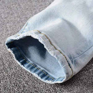 Nuevos Pantalones Casuales Clásicos, Jeans Elásticos Ajustados, Talla Grande, Jeans Ajustados Rotos con Múltiples Bolsillos Laterales, Pantalones de Mezclilla para Hombre - Product Image 5