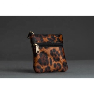 LW Hot Selling Women's Leopard Print Card <b>Holder</b> <b>Wallet</b> Zipper Leather Coin Pouch for Girls - Product Image 2