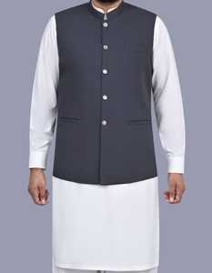 Chaleco de Invierno para Hombre, Transpirable, Lavable, Cuello en V, Estilo Indio/Pakistaní, Informal, Formal, para Bodas, en Oferta - Product Image 5