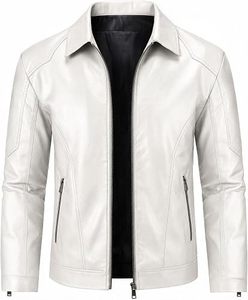 Chaqueta de Cuero para Hombre, Chaqueta de Invierno de Cuero Genuino de Primera Calidad, Personalizada - Product Image 4