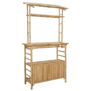 Barra de Bambú Hecha a Mano para Exteriores con Techo – Barra Tropical Natural para Jardines, Patios, Resorts y Espacios de Entretenimiento al Aire Libre - Product Image 2