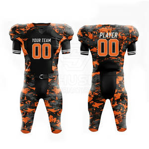 Ensemble de maillot et pantalon de football américain personnalisé, respirant, couleurs et design sur mesure, uniforme sur mesure, 100% polyester - Product Image 3