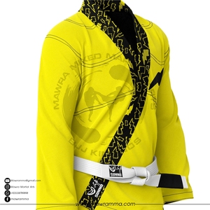 ชุดยิวยิตสู BJJ แบบมีโลโก้สั่งทำพิเศษ ซับในแบบ Sublimated ผ้าทอ Pearl Weave ผ้าฝ้าย 100% สำหรับยูนิเซ็กซ์ ชุดยิวยิตสูระดับมืออาชีพ ขายส่ง - Product Image 5