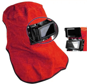 Heavy Duty Yellow Leather Safety Clothing Protective Electric Welding Flame Retardant <b>Insulation</b> Anti Splash Hat Shawl Hoods - Product Image 2