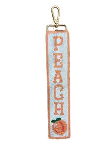 Beautiful <b>pencil</b> design <b>colourful</b> seed beaded keychain and handmade beaded embroidery keyring from India - Product Image 4
