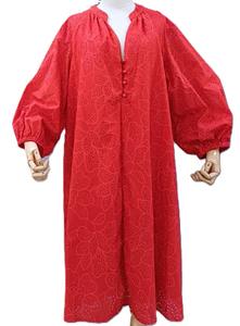 Top tendance bureau dame professionnel solide robe de mode pour dames conception ample aéré dentelle tissu 100% coton décontracté ODM rue - Product Image 2