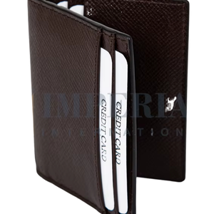 2026 Full Grain Leather Wallet Card Holder Luxury Wallet For Men Wholesale Gift Box Open Closure Card Holder Wallet Custom Logo - Product Image 3