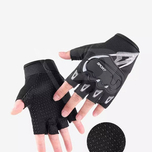 Gants de cyclisme unisexes pour vélos, motos et VTT - Design demi-doigts écologique et sûr, en polyester de haute qualité - Product Image 1