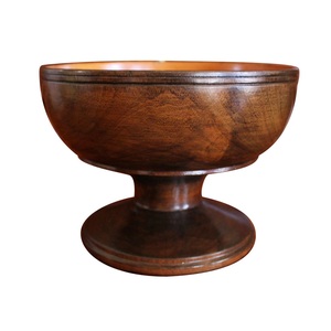 Rustic Wooden Pedestal Fruit <b>Bowl</b> Handcrafted Elevated <b>Bowl</b> for Kitchen Dining Table Centerpiece and Decorative Home Styling - Product Image 6