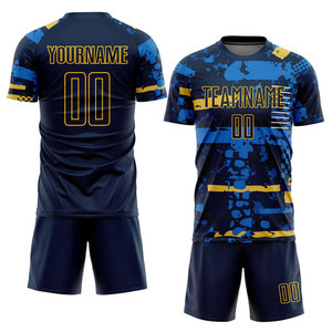 Custom Breathable Quick Dry 100% Polyester Crew Neck Short Sleeve Solid Soccer Jerseys Uniform Sets Oem Service Soccer - Product Image 3