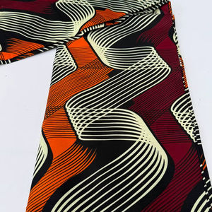 Tissu Ankara élégant en sergé de coton du Botswana avec un design audacieux pour les chemises de garçons et les vêtements culturels africains - Product Image 1