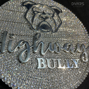 VVS Moissanite Luxury 18K <b>Gold</b> Plated Circle Pendant HipHop Rapper <b>Medallion</b> 925 Silver Custom Letter Name Charm Pendant - Product Image 3