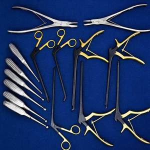 Ensemble de curettes osseuses Kerrison Medtronic, 15 pièces, instruments chirurgicaux pour la colonne vertébrale, acier inoxydable, kit réutilisable - Product Image 2