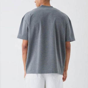 เสื้อยืดคอกลมโอเวอร์ไซส์ แขนสั้น สีพื้น ผ้าถัก 100% คอตตอน ดีไซน์เรียบง่าย ทรงปกติ สำหรับผู้ชาย - Product Image 2