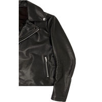 Jaket Kasual Pria Musim Dingin Berkualitas Premium 100% Kulit Berlapis Wol dengan Logo Depan, Penutup Ritsleting, Tahan Air, Tahan Angin, OEM