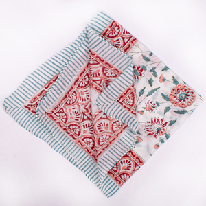 Cotton Floral Pattern <b>Square</b> Bandana <b>Scarf</b> Casual Spring Summer Accessory Skin-Friendly Multifunctional Headwear - Product Image 5