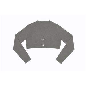 Cárdigan de moda de textura suave antiarrugas ligero OEM personalizado para mujer lana merino fina suelta cuello redondo estilo chino - Product Image 2