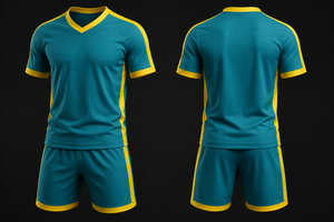 Ensemble de maillots de football personnalisés pour hommes, manches courtes, col rond, imprimé géométrique, uniforme de football en polyester respirant, toutes saisons - Product Image 6