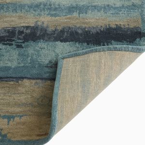 Tapis moderne en laine et soie noué à la main, couleur unie, écologique, antidérapant, en latex, adapté aux animaux domestiques, 1 pièce, usage commercial, résistant à la saleté - Product Image 3