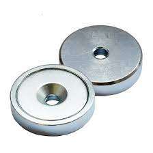 Aimant en pot en néodyme NdFeB N35-N52 robuste avec filetage externe M6 M8, revêtement nickelé, pour montage industriel - Product Image 4