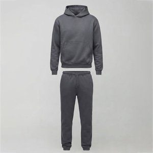 Nueva Llegada, Conjuntos Deportivos para Hombre con Logotipo Personalizado, de Alta Venta, para Invierno, Color Sólido, Transpirables, Sudadera con Capucha y Pantalones para Ropa Urbana - Product Image 1