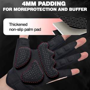 Guantes Deportivos Transpirables para Mujer y Hombre, Guantes de Levantamiento de Pesas con Acolchado Grueso, Protección Completa de la Palma, Excelente Agarre para el Gimnasio - Product Image 2