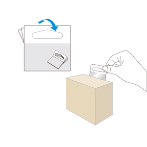 แท็บแขวน PET แบบยืดหยุ่น ติดแน่น ทนทาน รับน้ำหนักได้ 230-400 กรัม สำหรับการจัดแสดงสินค้าปลีก - Product Image 1