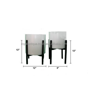 Nouveau design attrayant pour la décoration intérieure jardinières avec support jardinières de ferme pots de qualité supérieure avec support fournisseur indien - Product Image 4