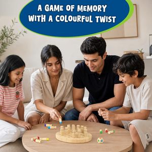 Jeu de mémoire en bois Skillmatics Colour Crush avec 24 pions et un dé pour 2 à 6 joueurs, de 4 à 99 ans - Product Image 2