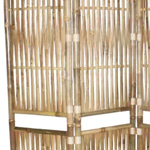 Handcrafted Bamboo Room Divider <b>Folding</b> <b>Screen</b> for Homes, Hotels, Resorts & Commercial Interiors - Product Image 2
