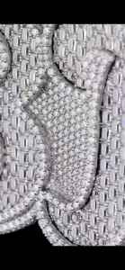 Collar con colgante de letra con moissanita de corte esmeralda y circonitas en plata 925, estilo Hip Hop Bling, joyería de moda, fabricante de la India - Product Image 6