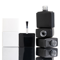 Flacon de vernis à ongles 13 ml, flacon en verre pour emballage de vernis gel, flacon de vernis à ongles avec pinceau